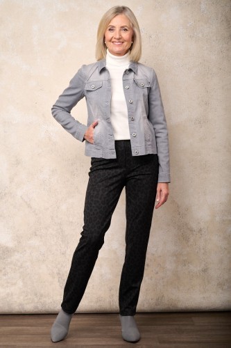 Bella Leopard Print Jersey Trouser